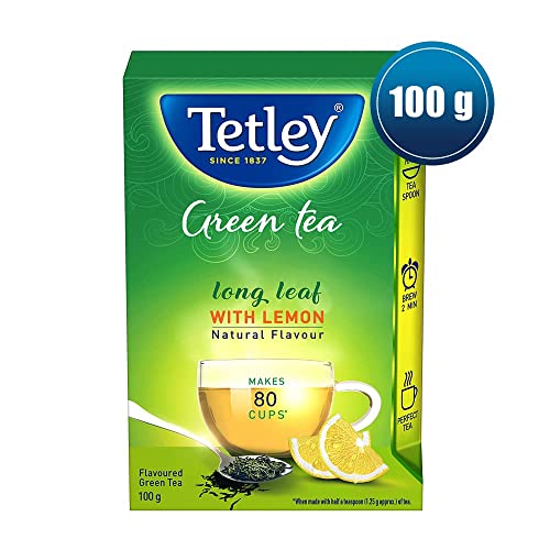 Tetley Green Tea Immune, With Added Vitamin C, Classic Green Tea Flavour 100gram (80 cups), Green, Loose Leaves