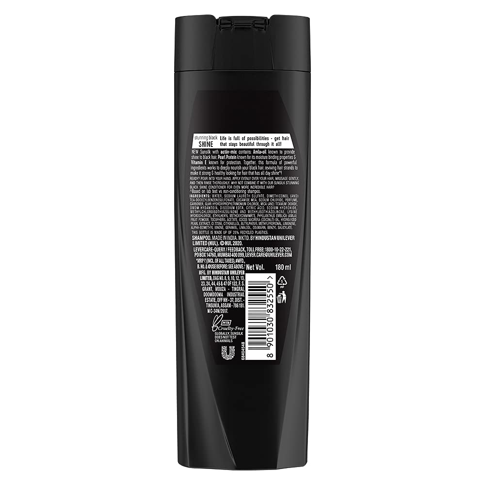 Sunsilk Stunning Black Shine Shampoo 180 ml