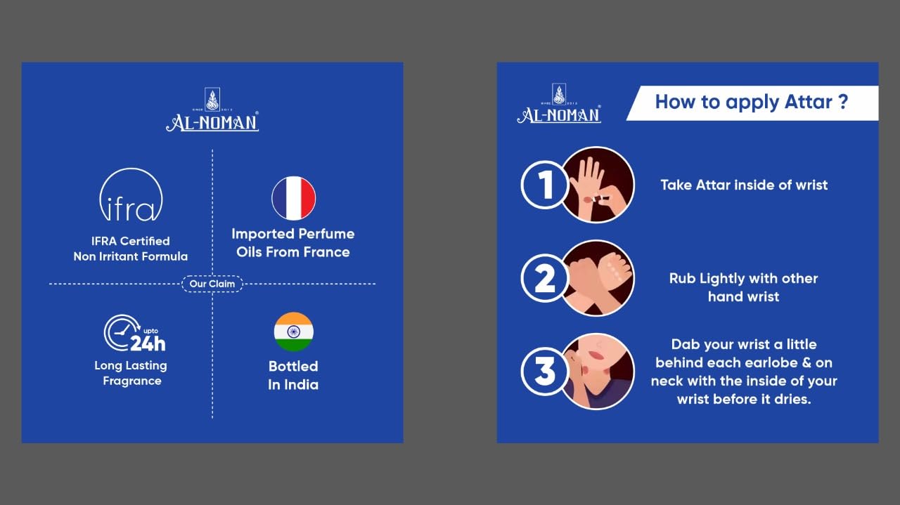 Al Noman fragrances DOVES Attar | Ittar | Alcohol Free | Luxury scent With Long Lasting Fragrance For Man And Women (Unisex) | 100 ml Attar