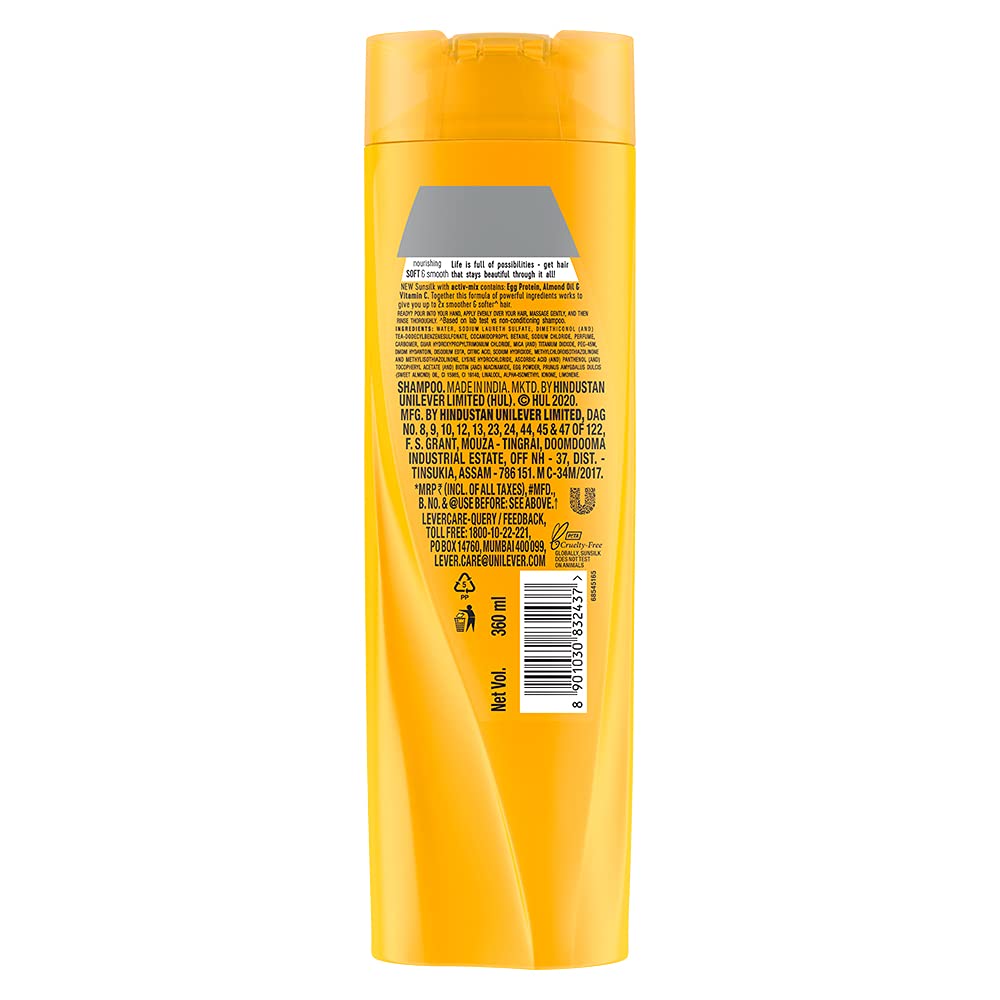 Sunsilk Nourishing Soft & Smooth Shampoo 360 Ml - Liquid