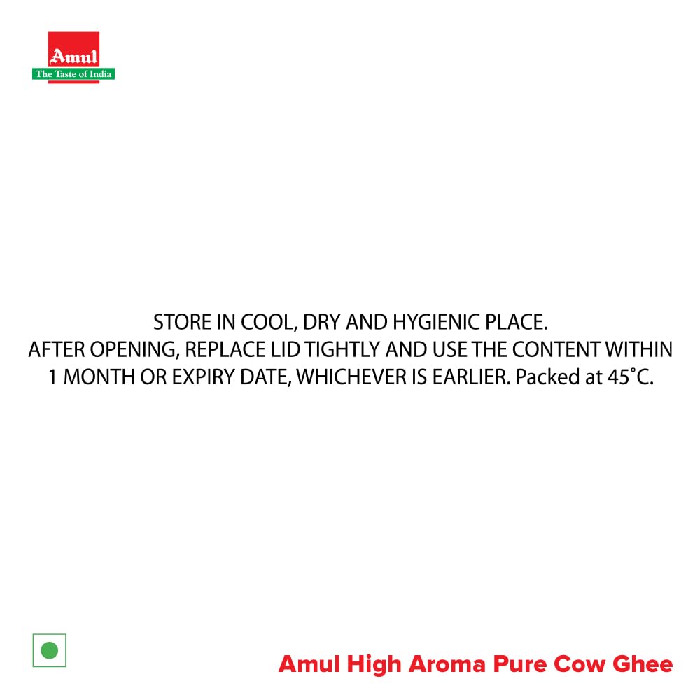 Amul High Aroma Cow Ghee, 200 Ml Jar