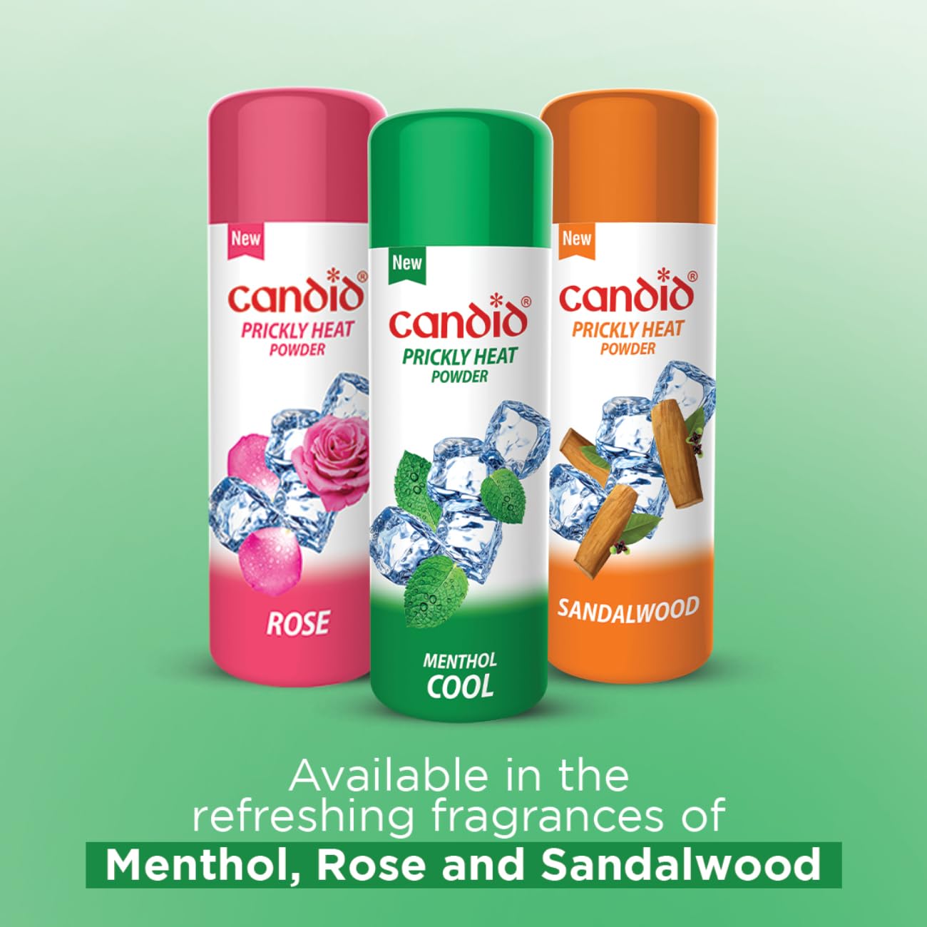 Candid Prickly Heat Powder | Relief from Rashes & Prickly Heat | Neem & Menthol Cooling | Soothing Relief from Itching & Burning | Sweat Absorption | Controls Bacterial Growth | 120g