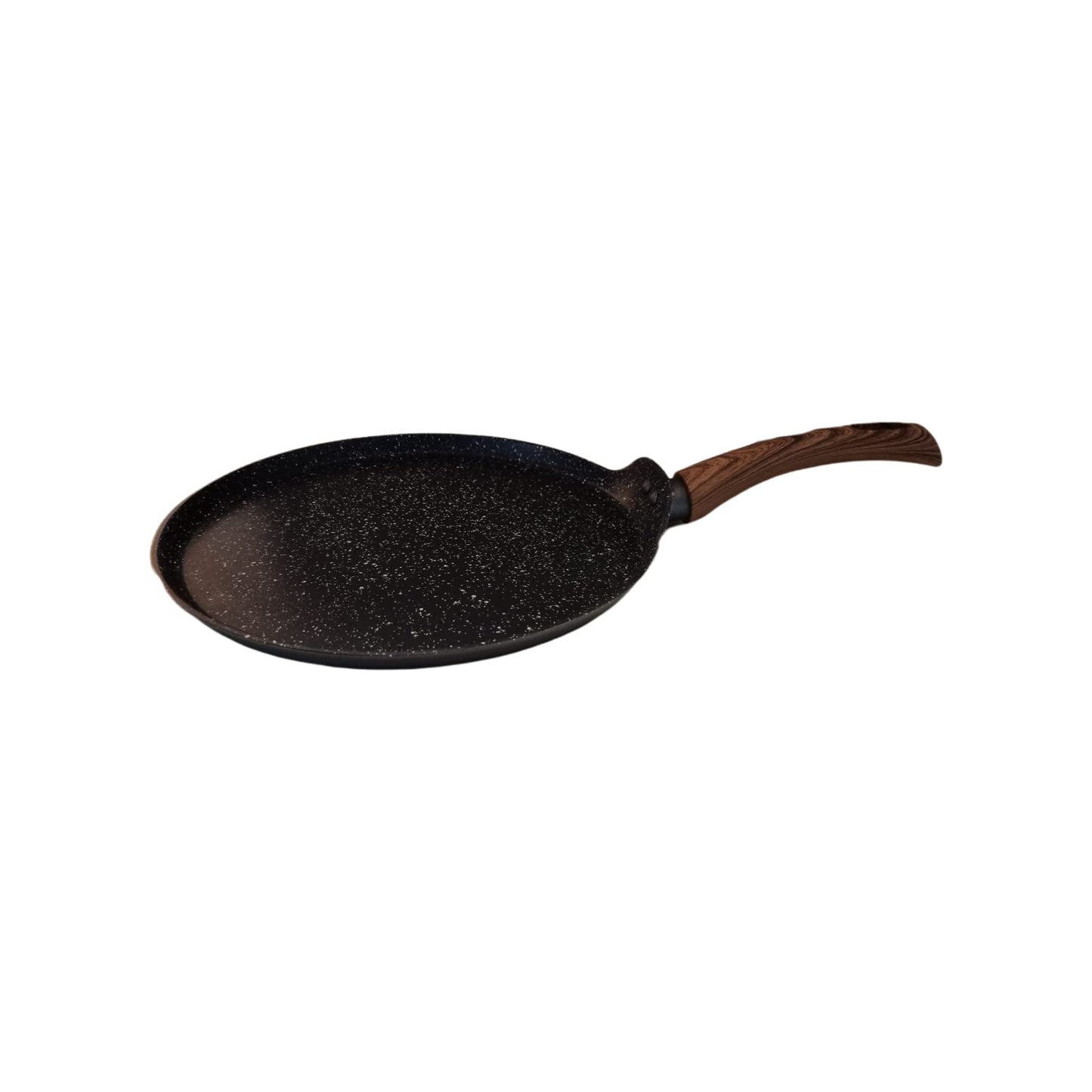Westinghouse Grey Marble Series Forged Aluminum Cookware Set (3 Pieces) - 1 Frying Pan 26 cm + 1 Frying Pan 20 cm + 1 Crepe 28 cm | with Wooden Handle WCCS003203AMBB