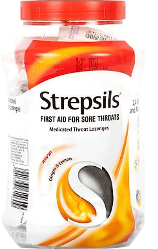 Strepsils - Bottle of 100 Lozenges (Orange)