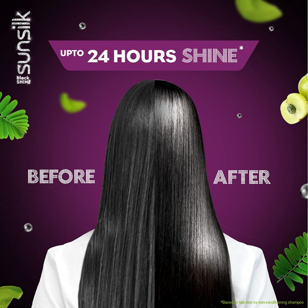 Sunsilk Stunning Black Shine Shampoo, 650 ml