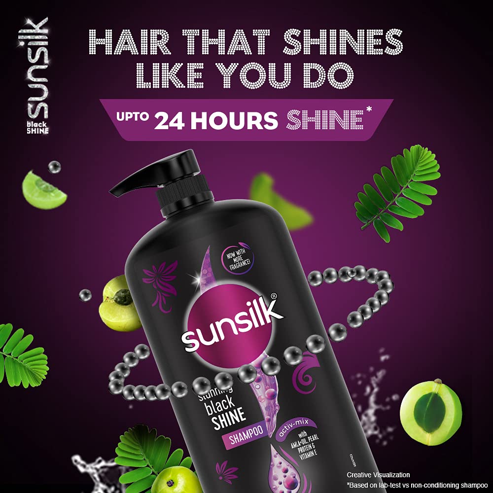 Sunsilk Stunning Black Shine Shampoo 1 ltr
