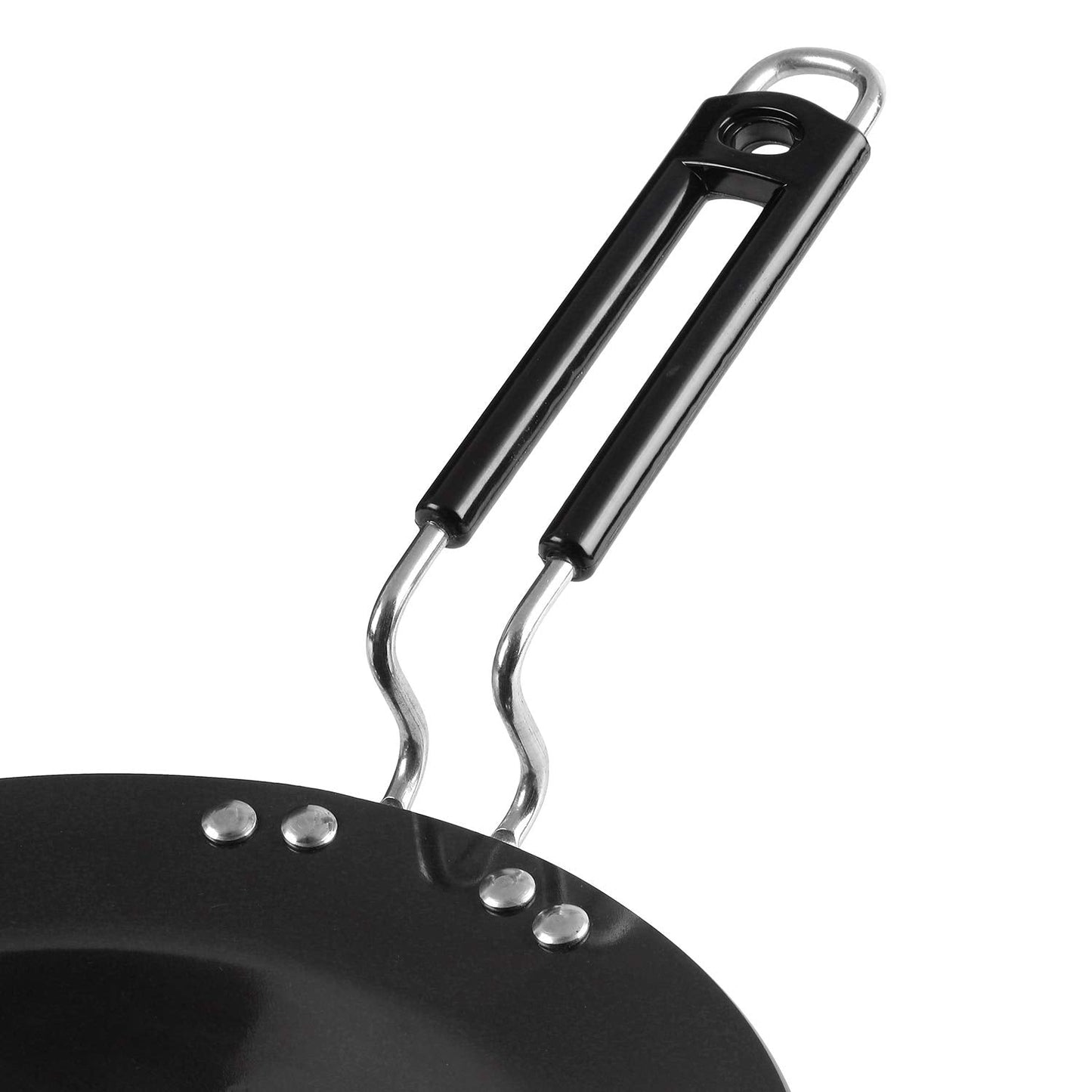 Vinod Black Pearl Plus Hard Anodised Roti/Paratha/Phulka Tawa, 25 cm Diameter with Riveted Sturdy Handle - 5.25 mm Thickness, Black (Induction and Gas Stove Compatible)