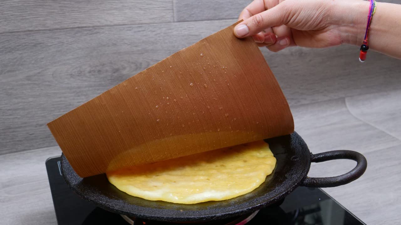 SIRISNAX Roti Maker Sheet Round Pack 2(34 cm) Kitchen Accessories Items Baking Tools Silicon mat Baking mat Silicon Sheet Baking Sheet Kitchen Gadgets Reusable Option to Parchment Paper