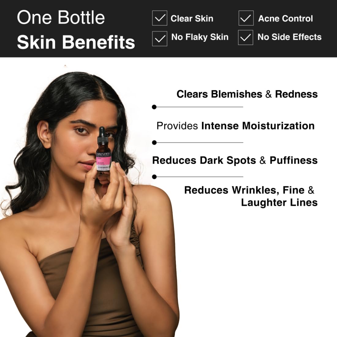 Soulflower Rosemary Essential Oil & Castor Oil for Hair Growth, Hair Fall Control, Hydrating & Moisturising Face & Skin | 100% Pure, Natural, Organic, Ecocert Certified| Pack of 2, 240ml