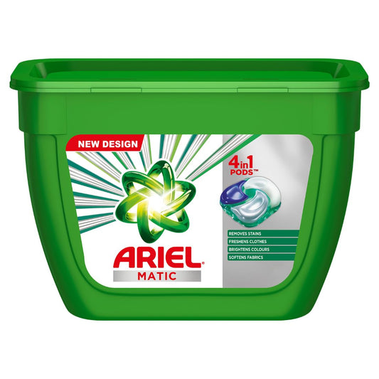 Ariel Matic 4in1 PODs Detergent Pack 18 ct -for Top & Front load washing machine only