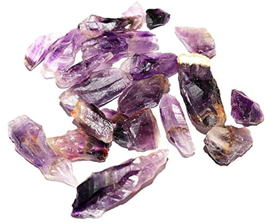 RR SHEIKH GEMS (50 GM) Natural Purple Amethyst Stone Crystal Rough Raw Rock Healing Crystal Gemstones