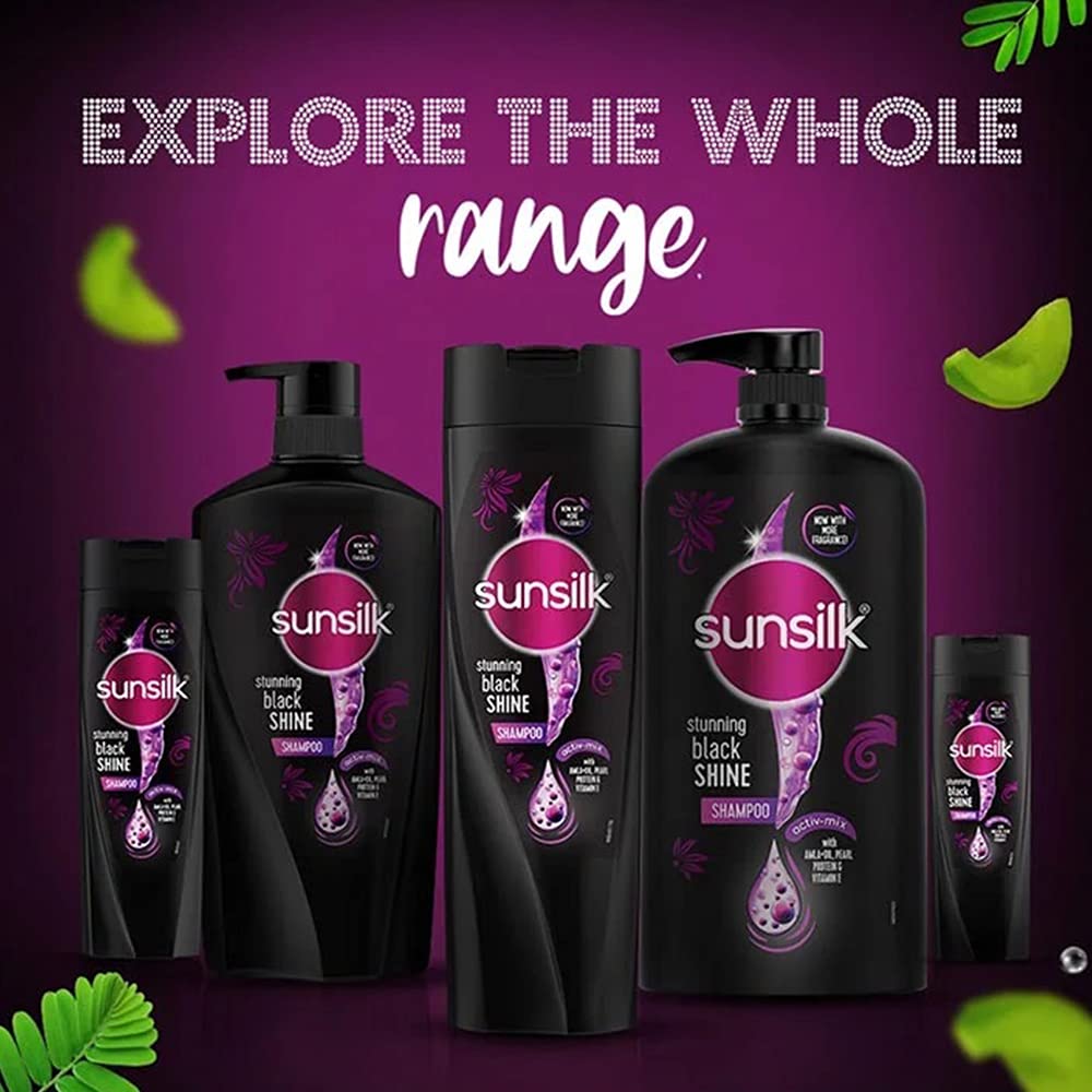 Sunsilk Stunning Black Shine Shampoo, 650 ml