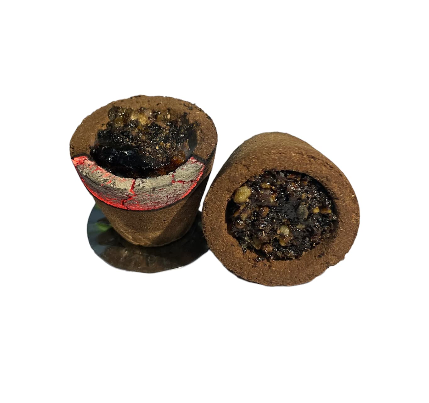 Aviraj Loban Cups Dhoop for Pooja (72 Cups) | Havan Cups for Pooja | Natural Guggal/Sambrani Cup Dhoop Original | Charcoal Free | Pack of 6 Trays