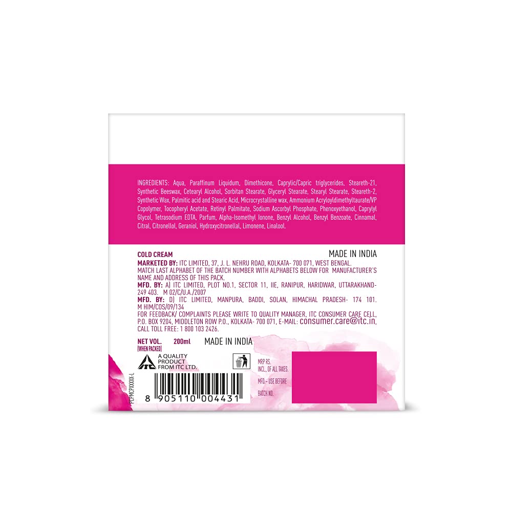 4x Charmis Deep Nourishing Cold Cream, Face Cream With Vitamin C, A and E, 200ml each - Pack of 4