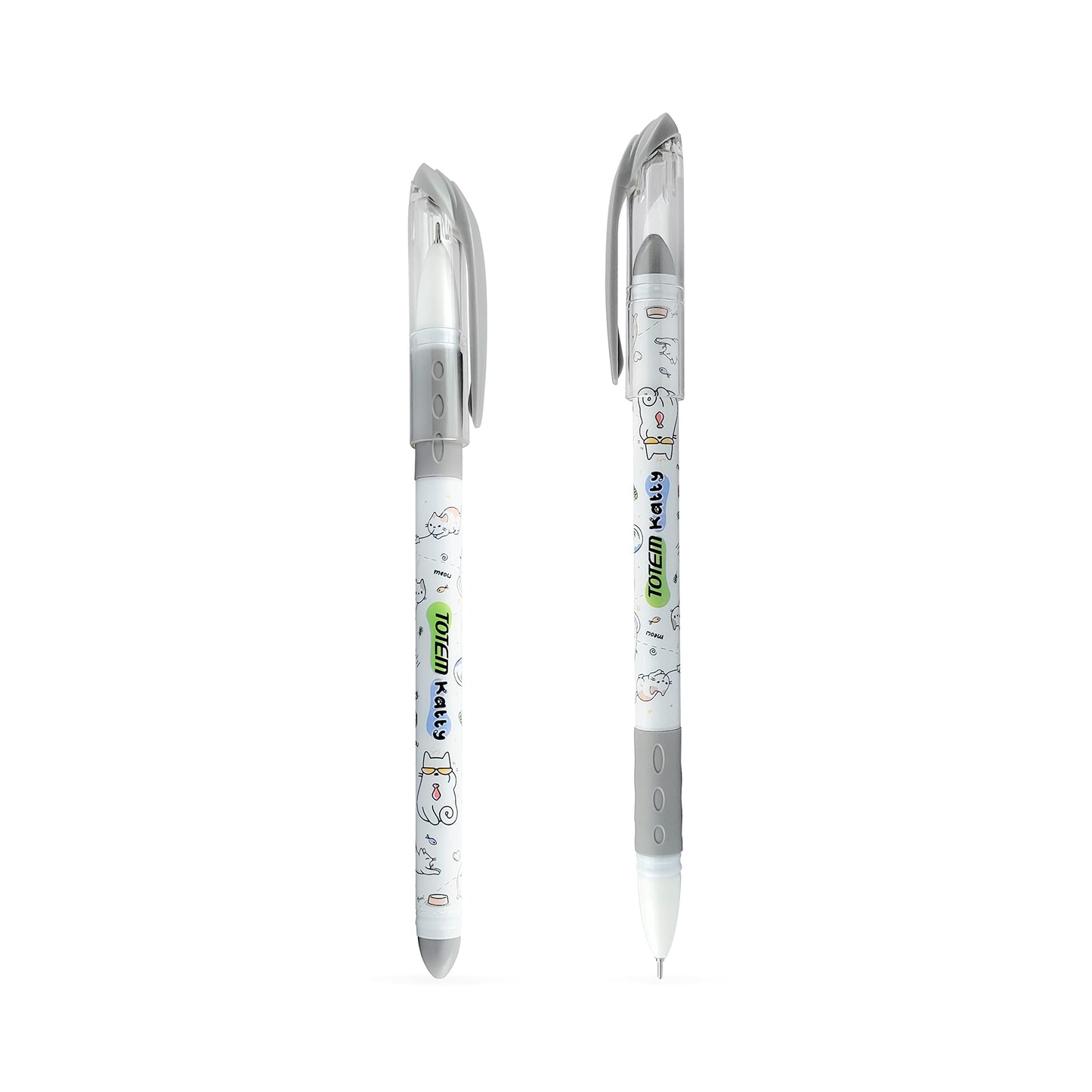 TOTEM Katty Ball Pens | 20Pcs Black Ink | Gifts for Stylish Girls & Women|Pens for Writing|0.5 mm Tip Ball Pens Pack|Smooth Writing Pastel Pens|Stationery Set for Students|Ball Pens Set