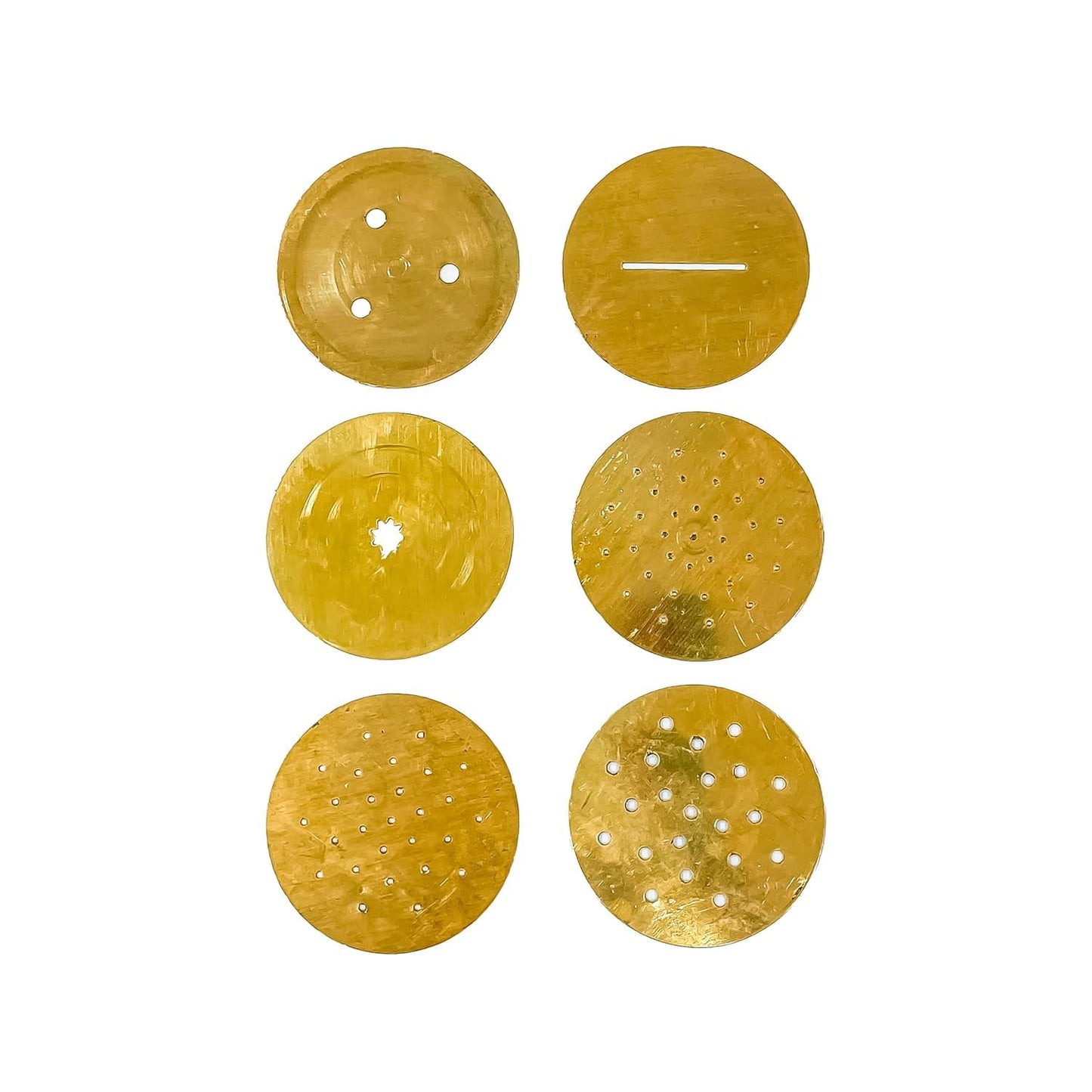 Thangam Classic Brass Sevanazhi Murukku Maker with Free 6 Different Jali for Making Snacks of Sev Bhujia Chakli Gathiya Janthikalu Sevia Idiyappam Ribbon Pakoda Sev Sancha Muruku Maker Machine (500gm)