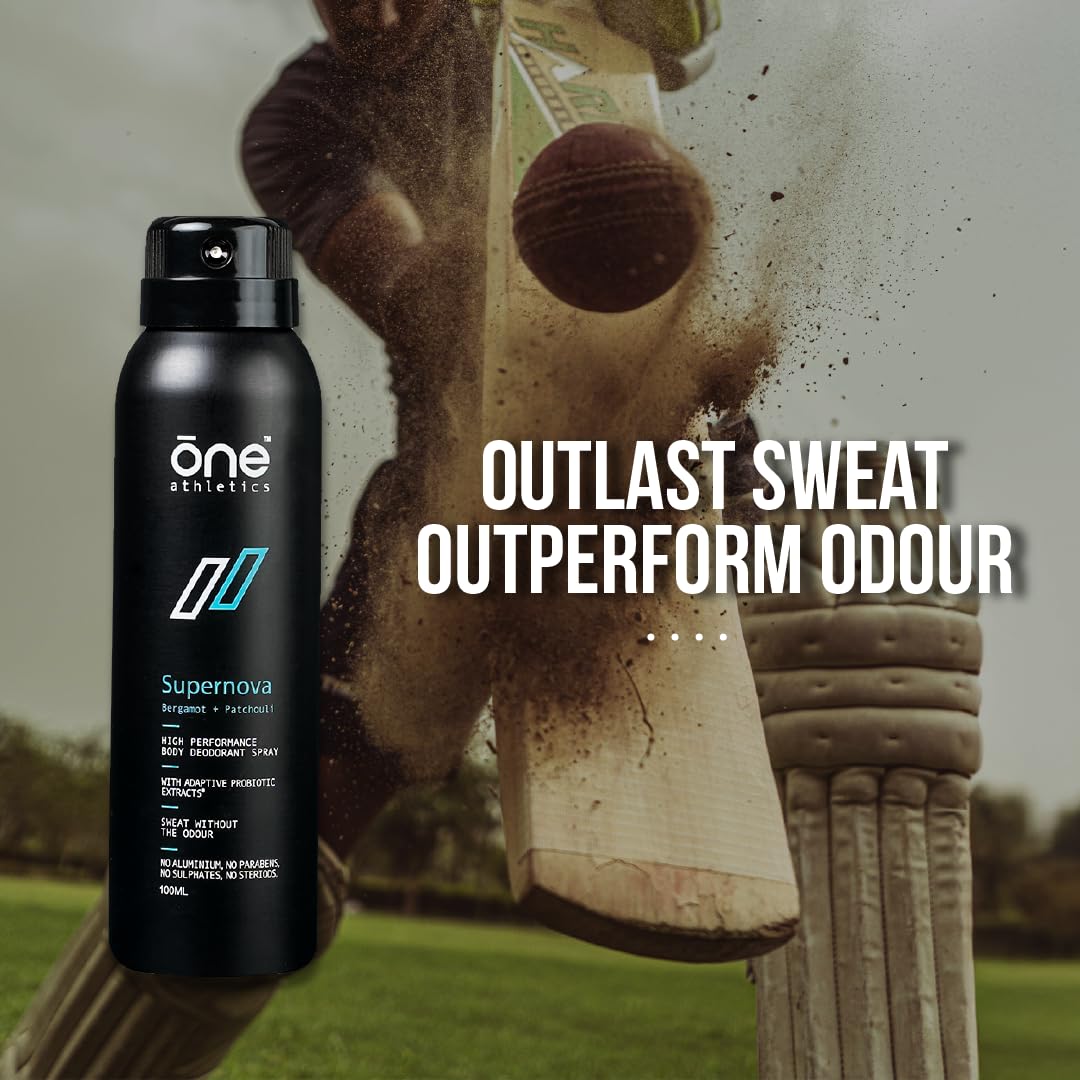 4x Supernova Probiotic Body Deodorant Spray Designed For Both Underarms And Body / 100ml each - Pack of 4