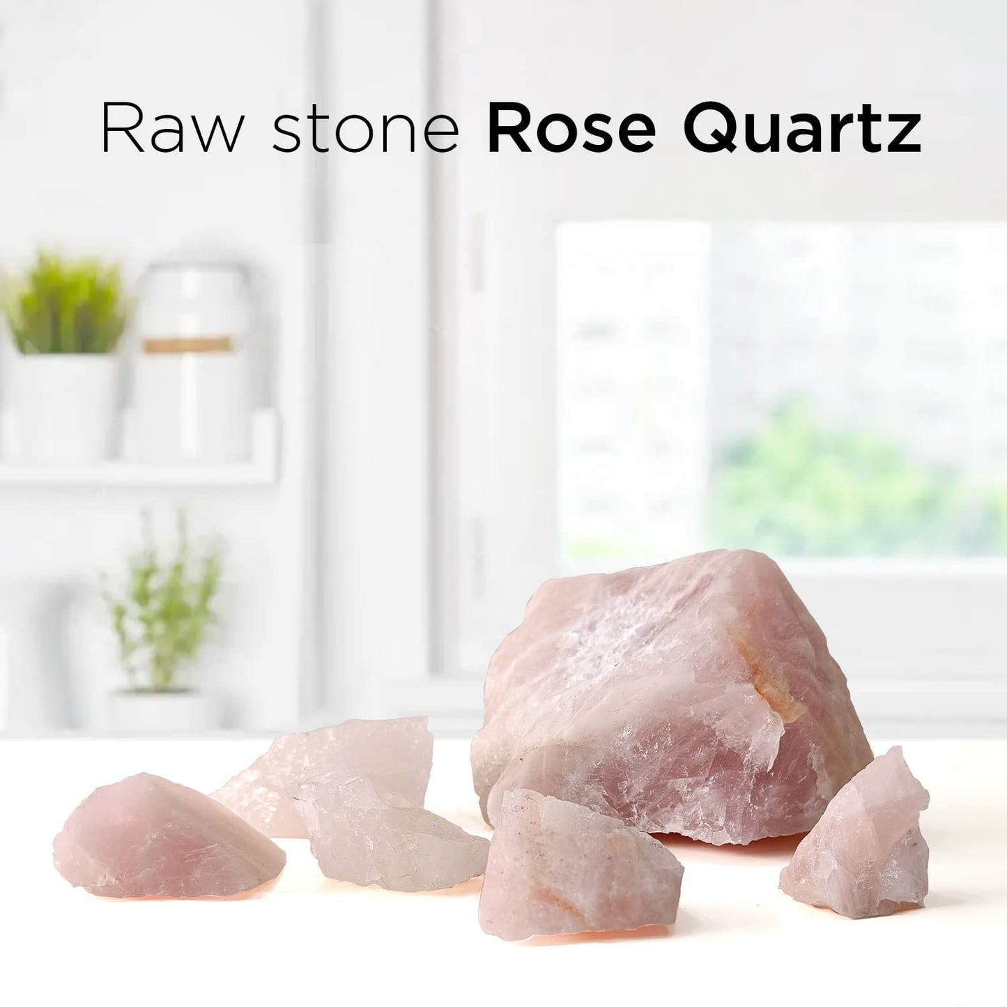 Shubhanjali Original Healing Crystal Raw Rose Quartz Stone for Reiki, Vastu, Meditation & Home Décor | 200gm | Natural Crystal Stone Gem Stone | Natural Crystals Products | Perfect Gift