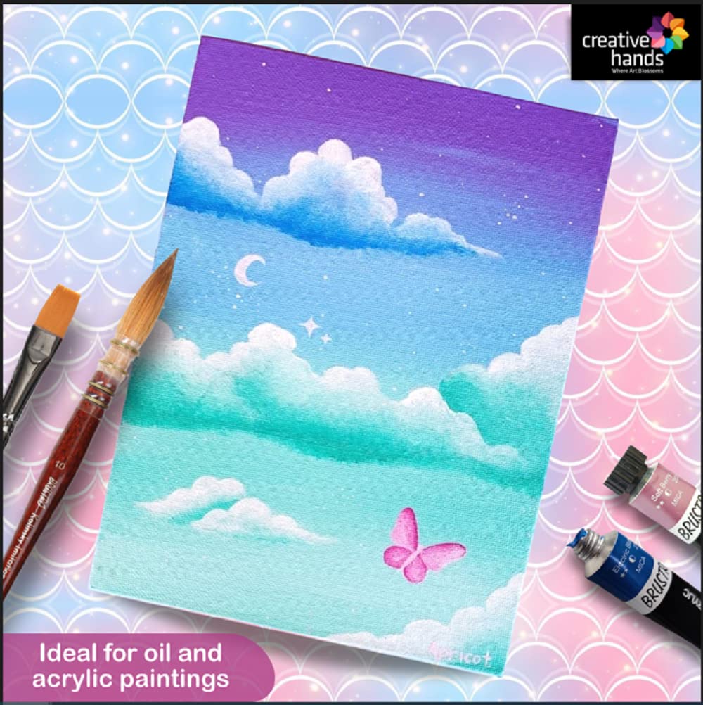 Brustro 100% Cotton Canvas Board Medium Grain 18"x24" (Pack of 2)