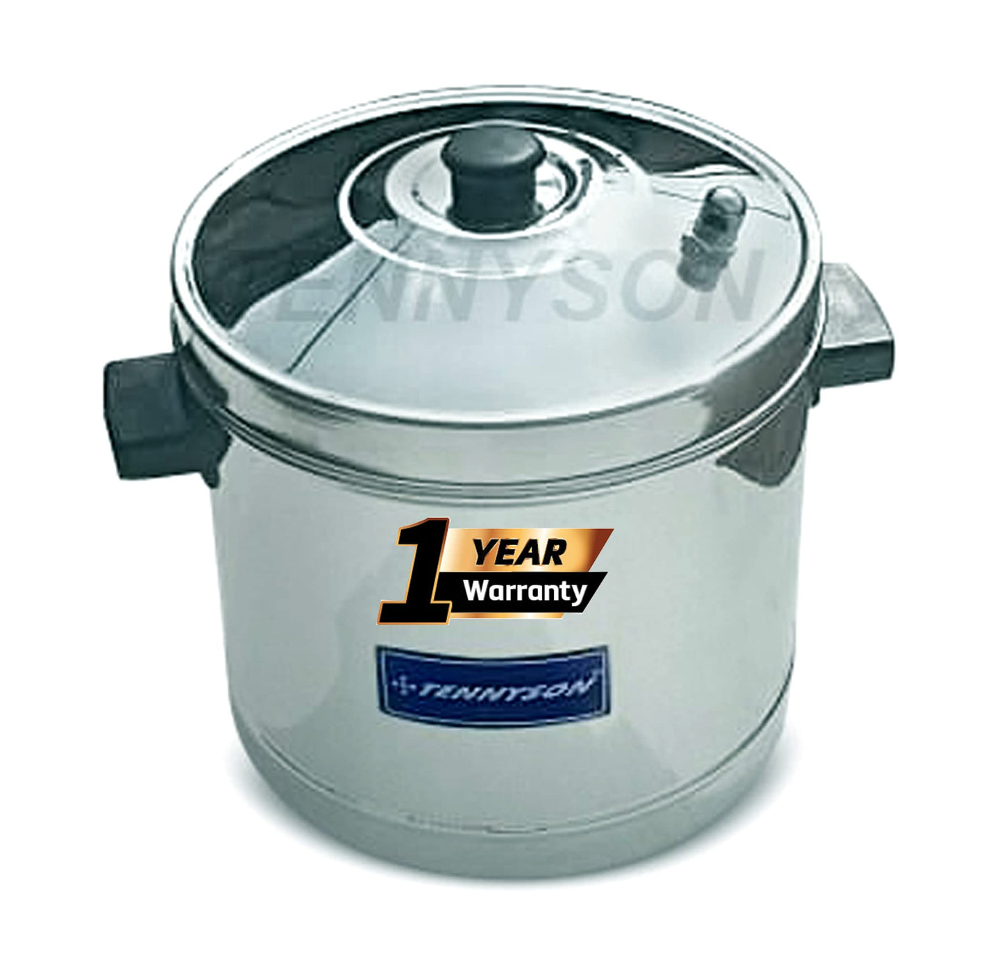 Tennyson Stainless Steel Outer Lid Idli Cooker Big (Without Plate), 5 liter