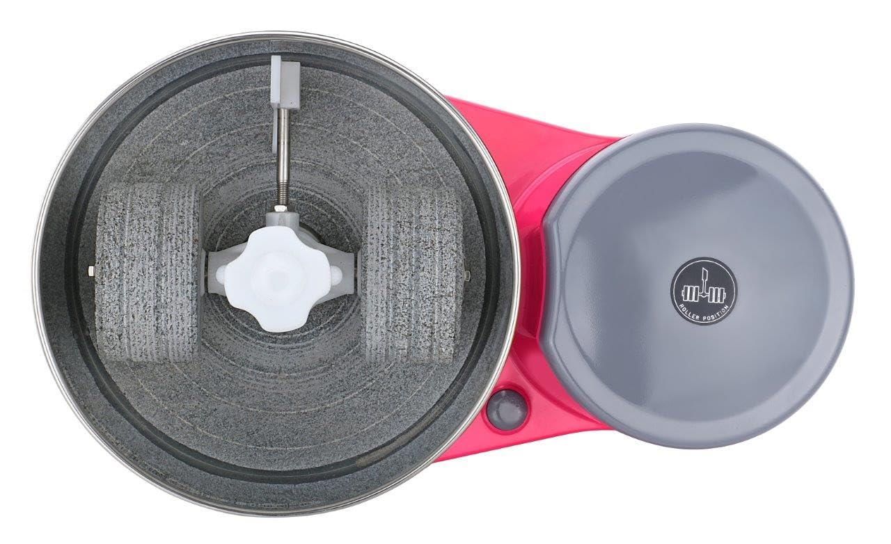 Sowbaghya Sara 2Ltr Table Top Wet Grinder with Coconut Scrapper & Atta Kneader (Pink) | Heavy Duty Motor | Ideal for Your Kitchen | 2Ltr Wet Grinder for All Kinds of Batter for South Indian Dishes