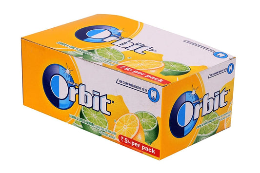 Wrigleys Orbit Sugar Free  Lemon & Lime Flavour, 140g (Pack of 20)
