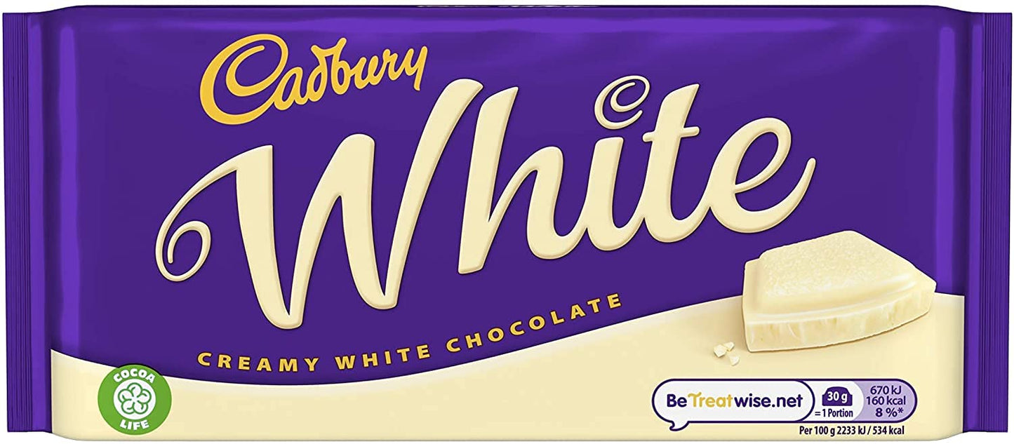 Cadbury Creamy White Chocolate 90 Gm (Uk) Pm1