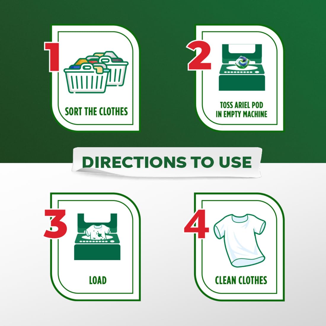 Ariel Matic 4in1 PODs Detergent Pack 18 ct -for Top & Front load washing machine only