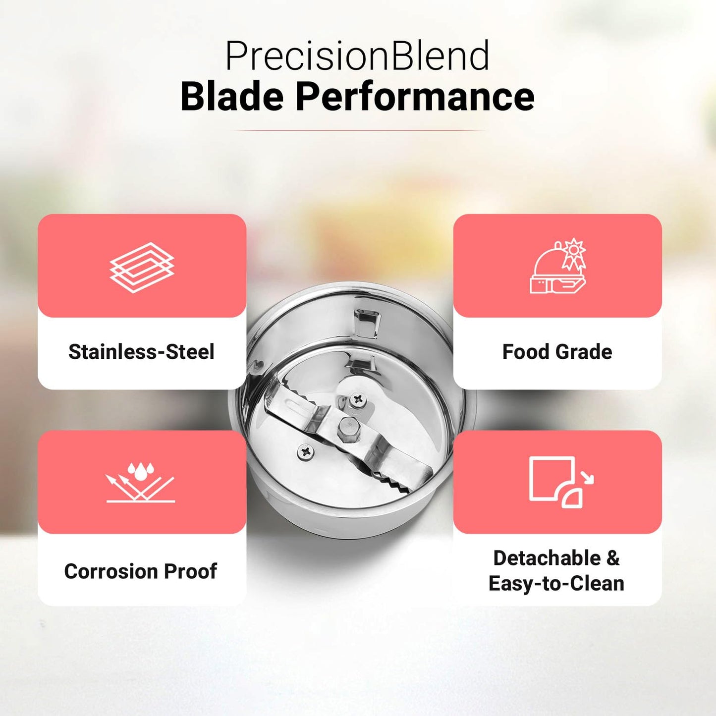 V-Guard Precia Mixer Grinder 500 Watt / 2 Year Motor Coverage by V-Guard / 3 Jar Mixie for Kitchen with Multifunctional SS Mixer Jars (Chutney, Dry, & Wet), Precision Stainless Steel Blades