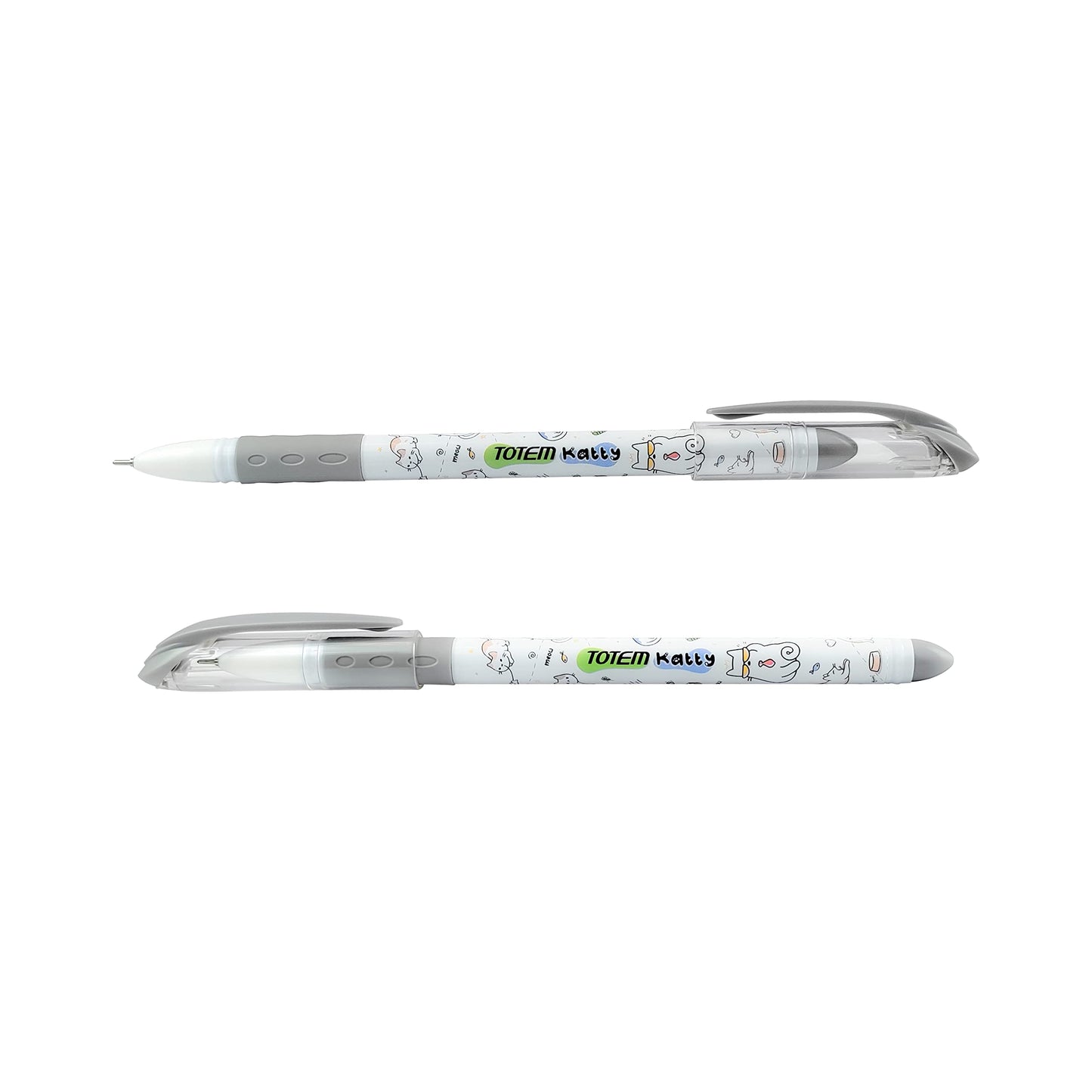 TOTEM Katty Ball Pens | 20Pcs Black Ink | Gifts for Stylish Girls & Women|Pens for Writing|0.5 mm Tip Ball Pens Pack|Smooth Writing Pastel Pens|Stationery Set for Students|Ball Pens Set