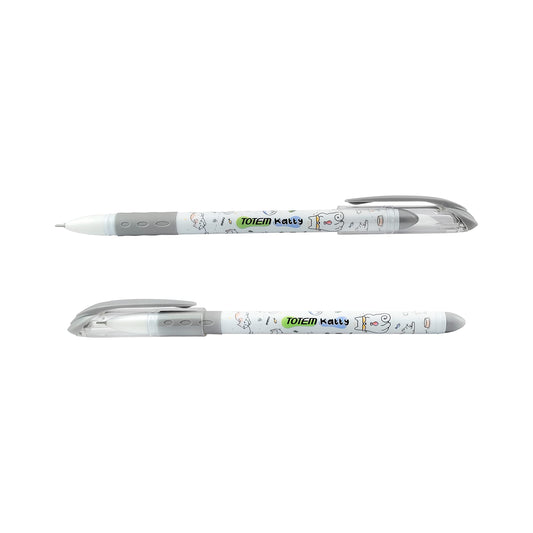 TOTEM Katty Ball Pens | 20Pcs Black Ink | Gifts for Stylish Girls & Women|Pens for Writing|0.5 mm Tip Ball Pens Pack|Smooth Writing Pastel Pens|Stationery Set for Students|Ball Pens Set