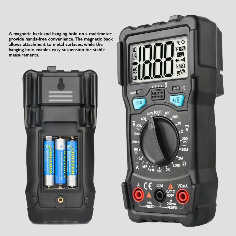 Themisto TH-M98 Digital Multimeter (Black 2000 Counts)