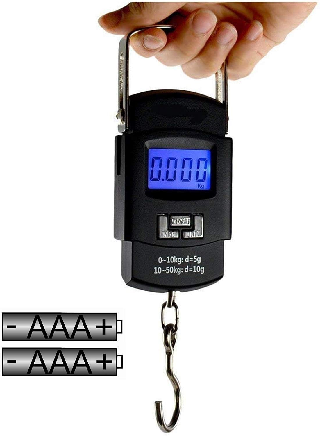 BTfash Electronic Portable Digital LED Screen Luggage Weighing Scale, 50 kg/110 Lb for Multi-Purpose Use. Pack of 1 (A08)