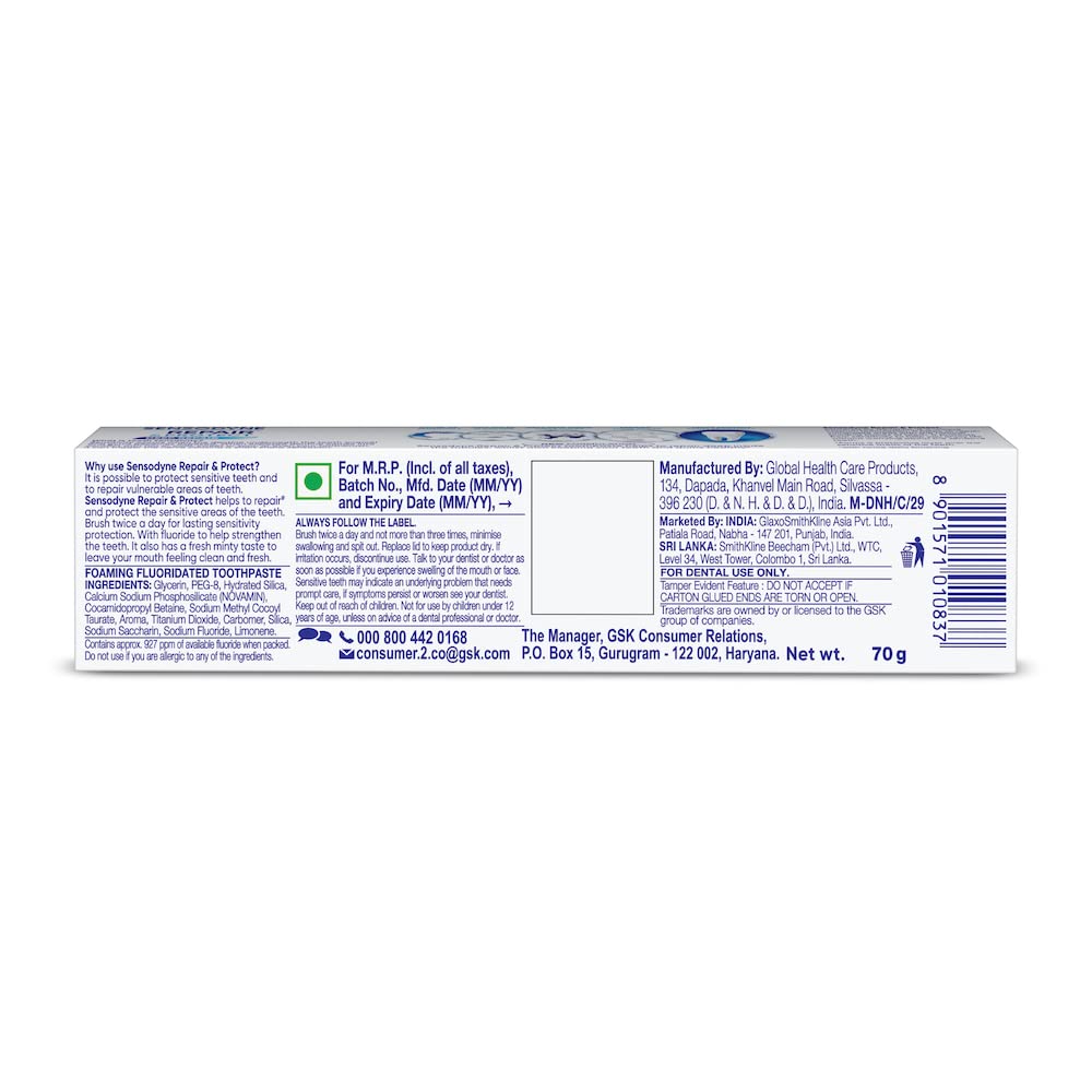Sensodyne Sensitive Toothpaste Repair & Protect - 70 g