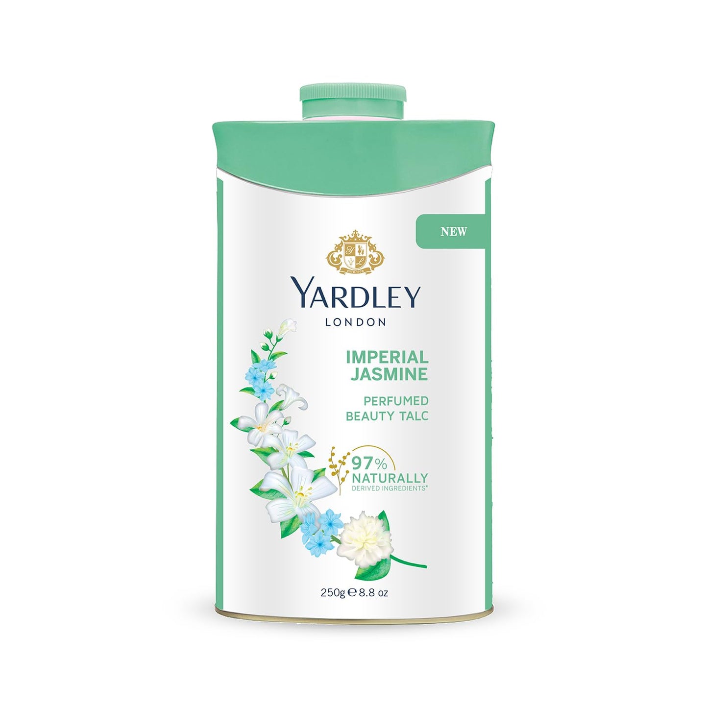 4x Yardley London Imperial Jasmine Perfumed Talc| Fragrant Beauty Talc for Women| Smooth Texture| 250g - Pack of 4