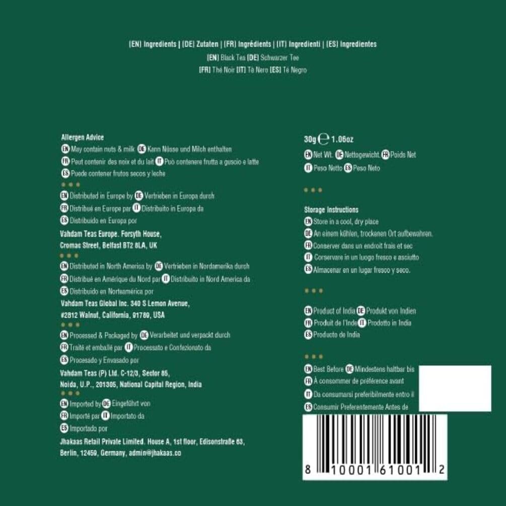 VAHDAM, Darjeeling Summer Black Tea - 15 Black Tea Bags | Pure Darjeeling Tea in Pyramid Shaped Tea Bags -30g