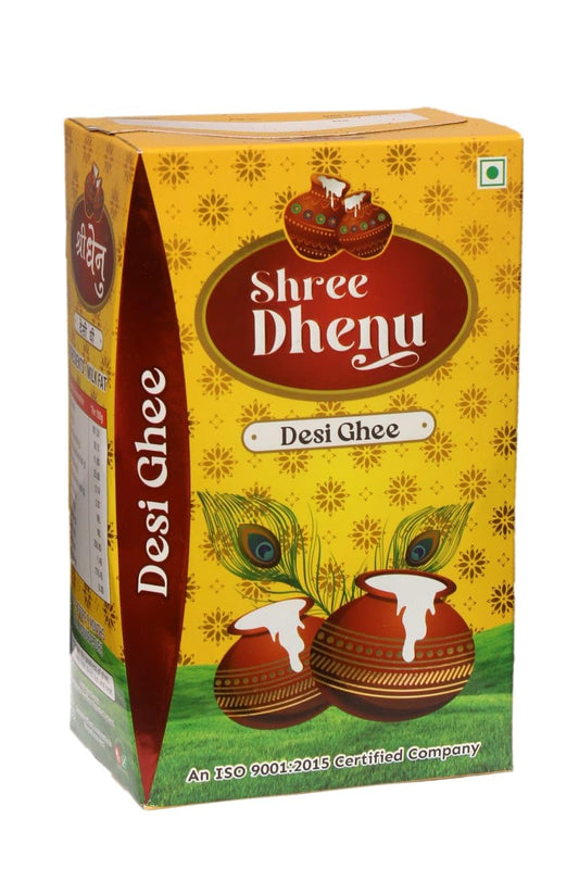 Shree Dhenu Desi Cow Ghee | Pure Cow Ghee for Better Digestion and Immunity| 1Ltr -1