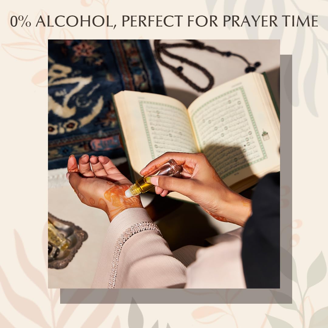 Sandalia Attar & Sandalia Jasmine Attar Oil by Dukhni | 2 x 6ml Arab perfume oils for men and women | 100% pure ittar roll on perfume, chandan, sandal, sandalwood oil, mogra | Islamic Fragrances