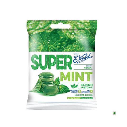 5x WEDEL SuperMint candies 90g each - Pack of 5