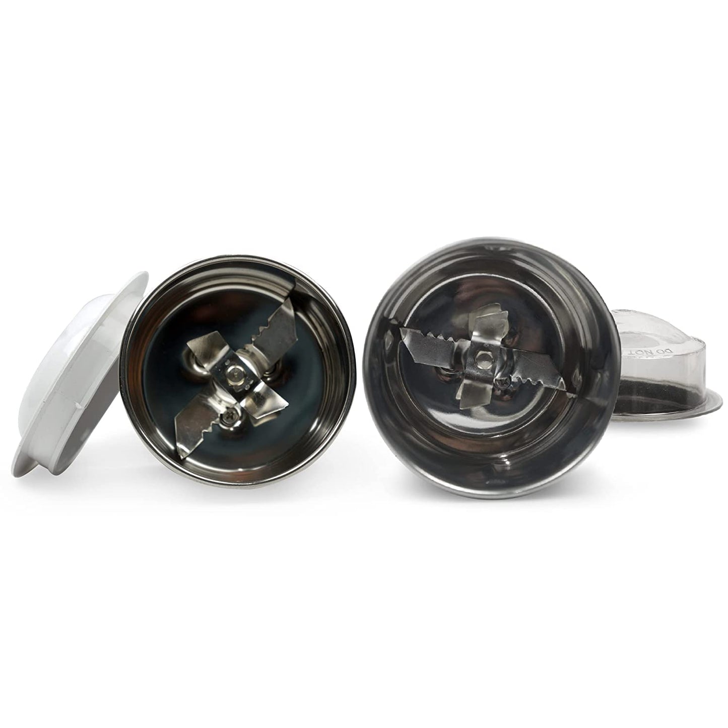 The Quasar Store Combo Chutney Jar, Mixer Jar (180 Ml 400 Ml) Suitable For All Local & Branded Mixer Which Comes With 2 Lock & 4 Teeth Coupler - Silver