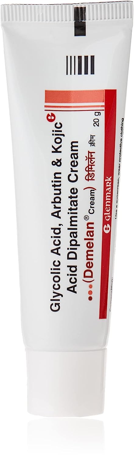 5x Demelan Cream Glycolic Acid Arbutin Kojic Acid - 20g each - Pack of 5