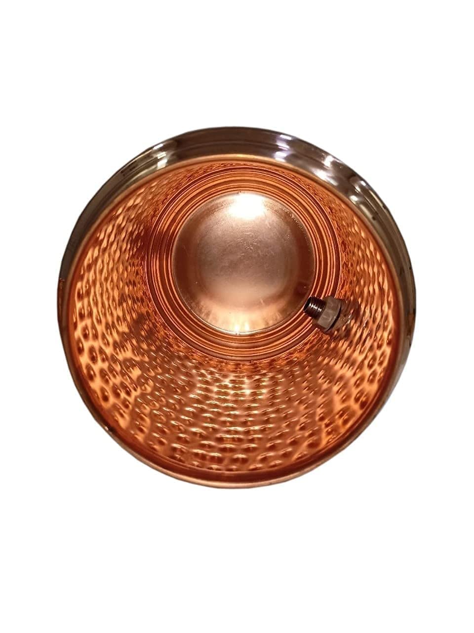 SHANKAR & SONS 5 Litre Copper Water Dispenser with Stand and 2 Glasses | BPA Free, Non-Toxic | Hammered Texture, Rustproof & Durable | with Added Health Benefits of Copper