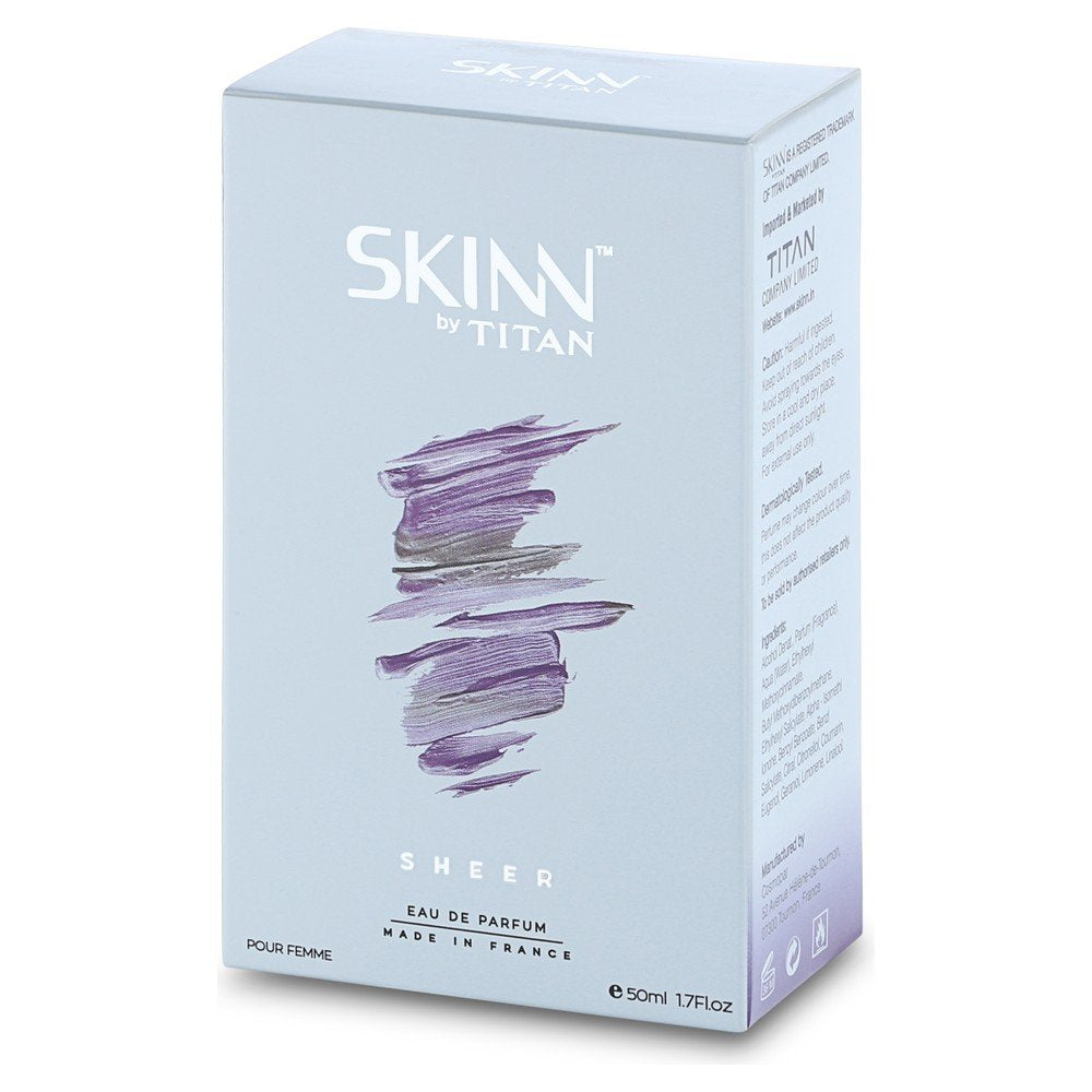 Skinn by Titan Sheer Long Lasting Everyday Eau De Parfum for Women - 20 mL | Women's Fragrance | Premium Fragrance | Women's Perfume | Gift for women