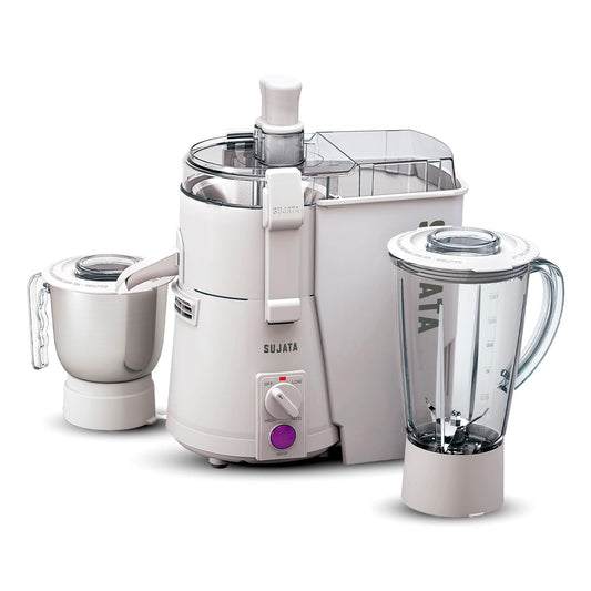 Sujata KI-28012 900-Watt Juicer Mixer Grinder with 2 Jars (White)