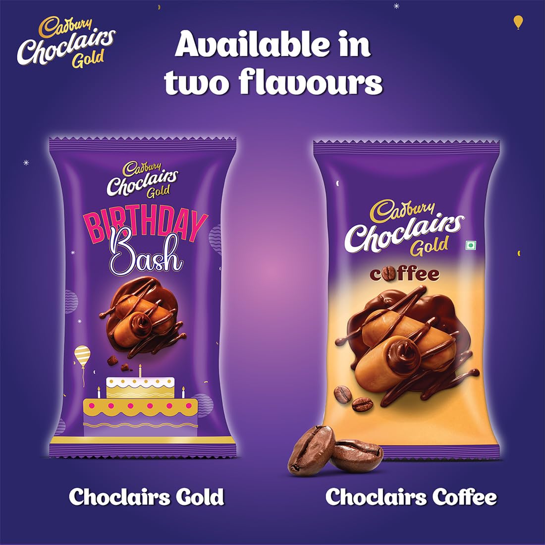 Cadbury Choclairs Gold Candy, 546 g (105 Candies)