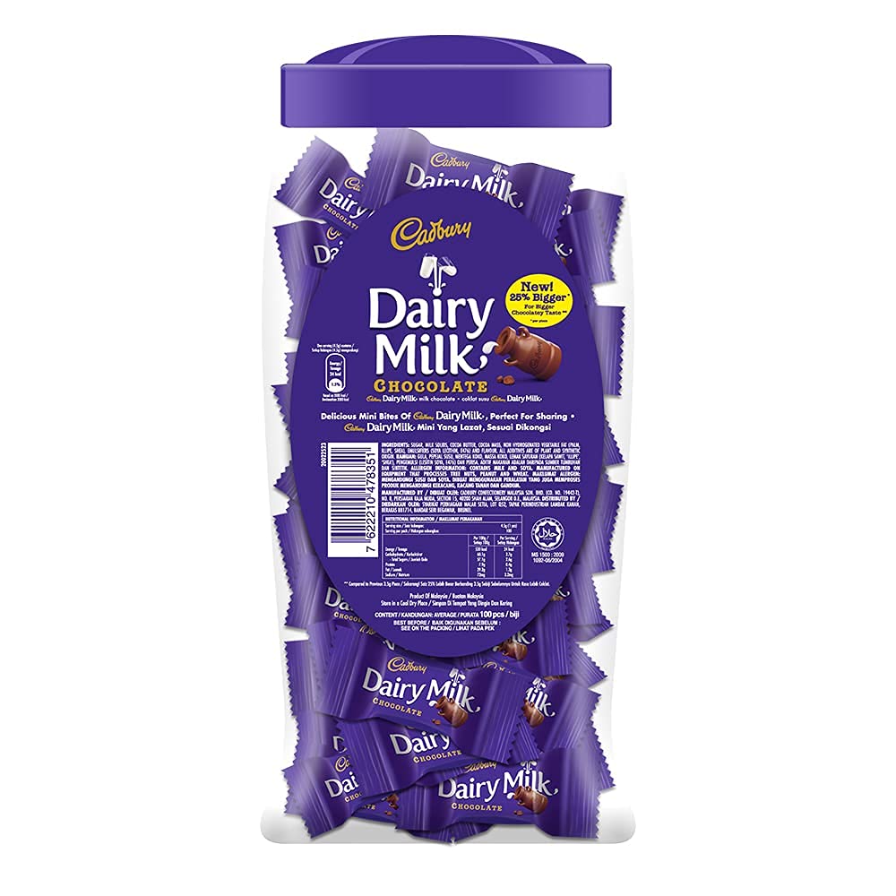 Cadbury, Dairy Milk Chocolates Jar, 450 gram