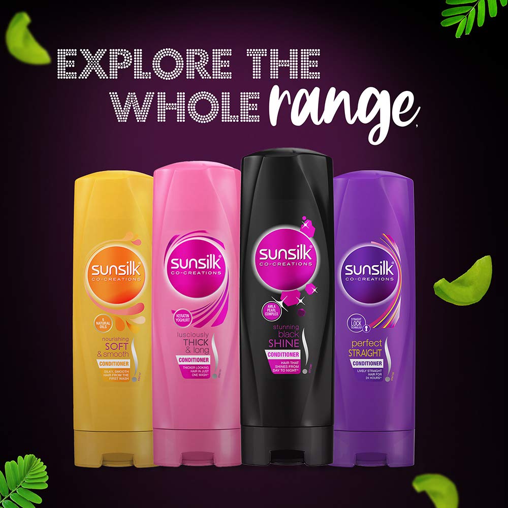 Sunsilk Black Shine Amla Conditioner For All Hair, 340 Ml,1 Count