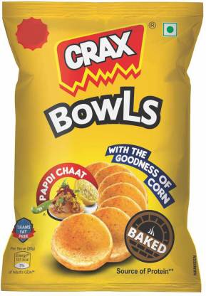50x CRAX Bowls Papdi Chaat, 19g each (Pack of 50)