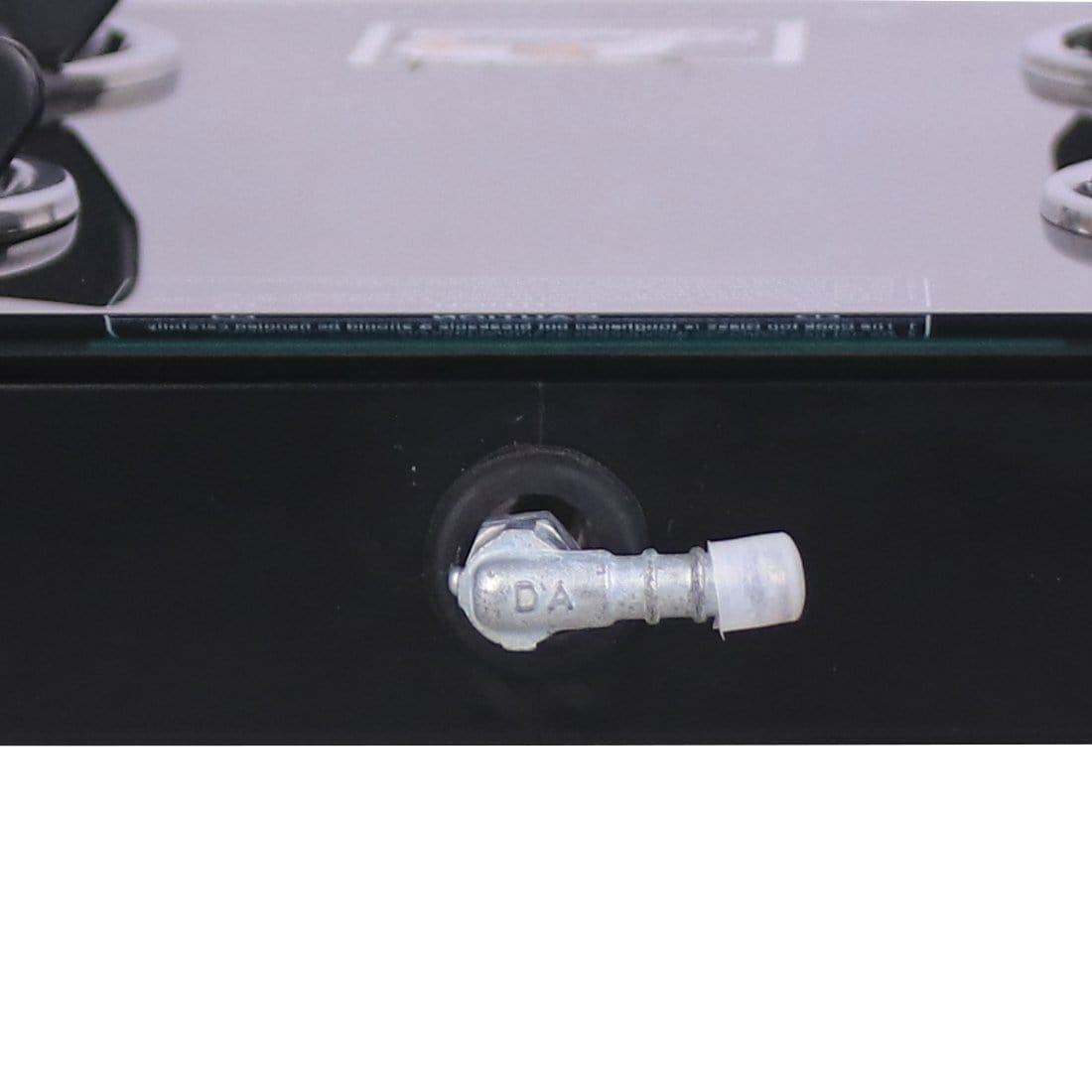 Ruby  4 Burner Glass Cooktop, Black Toughened Glass with 1 Year Warranty, Ergonomic Knobs,  Heat-Efficient Brass Burners, Stainless-steel Spill Tray, Manual Ignition