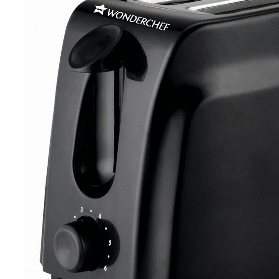 Acura Plus Pop Up Slice Toaster, 750W, 7 Browning Controls, Removable Crumb Tray, 2 Years Warranty, Black